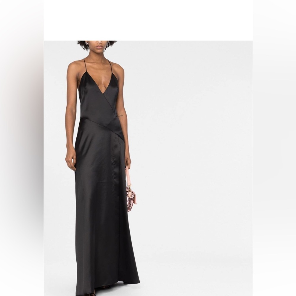 ROTATE Black Maxi Dress